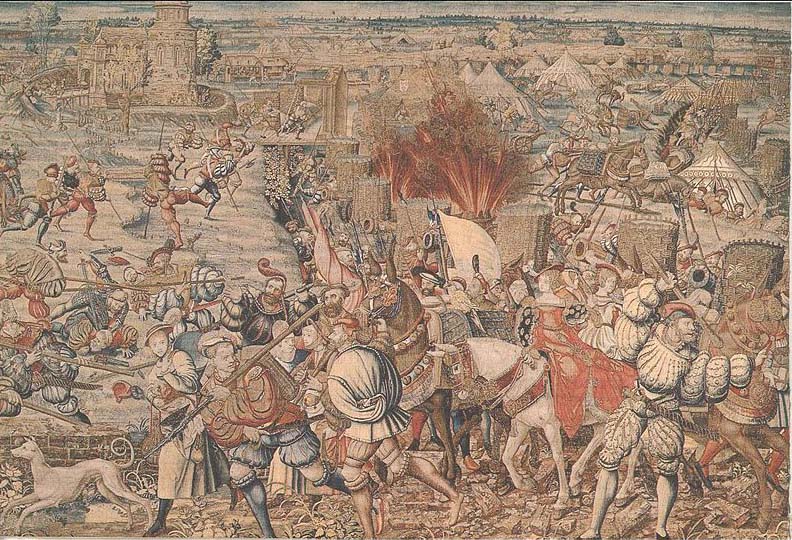 Bernard van orley The Battle of Pavia tapestry,